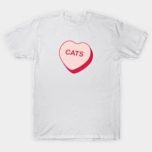 Cats Candy Heart T-Shirt